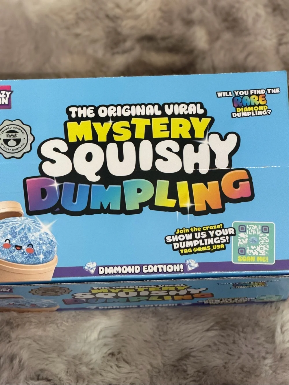 Crazy Fun Mystery Squishy Dumpling,(Diamond Edition) blind box. NWT
